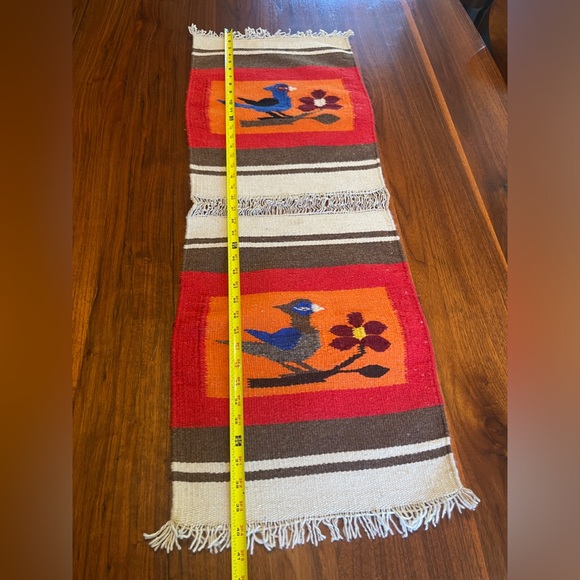 Vintage Ortega Zapotec handmade 100% wool weaving art - Picture 7 of 8